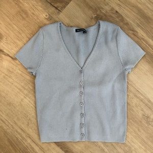 Nwot Light Blue Brandy Melville Paige Top